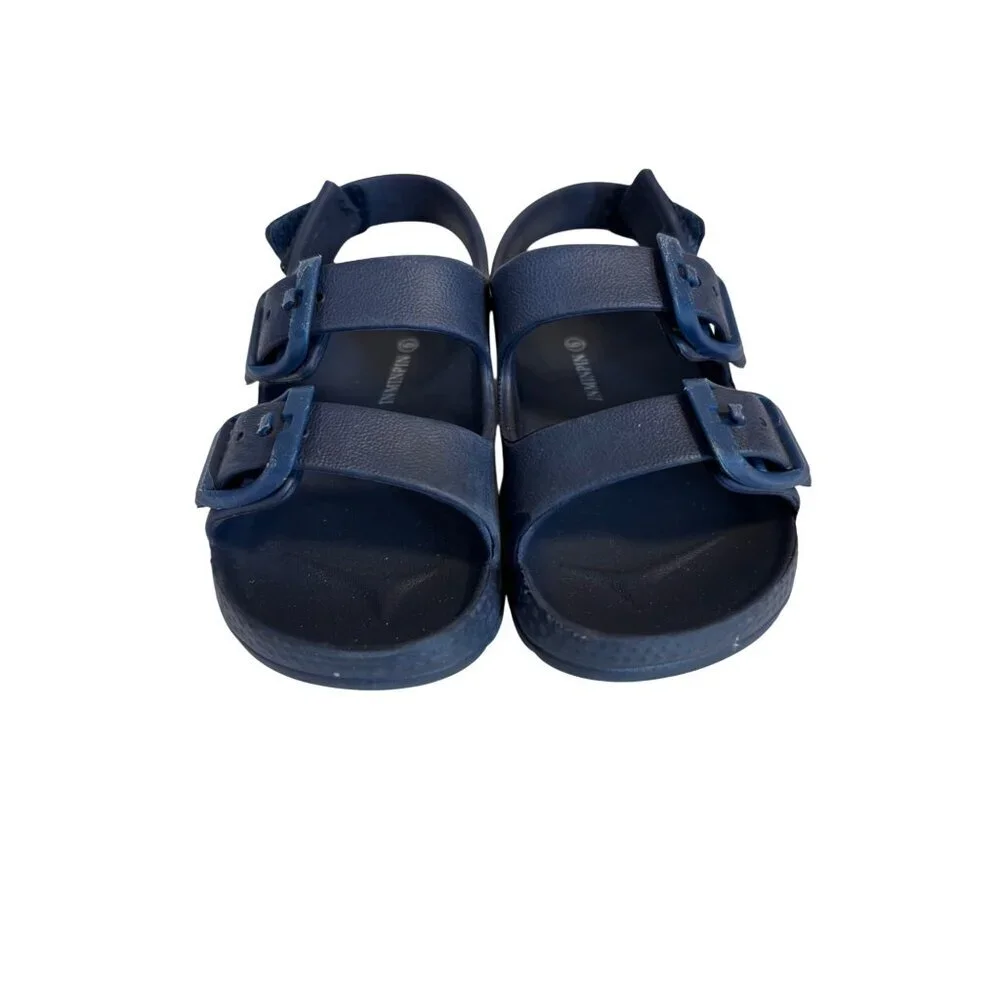 Inminpin Size 6 Toddler Navy Blue‎ Adjustable Strap Kids Sandals Buckle Design